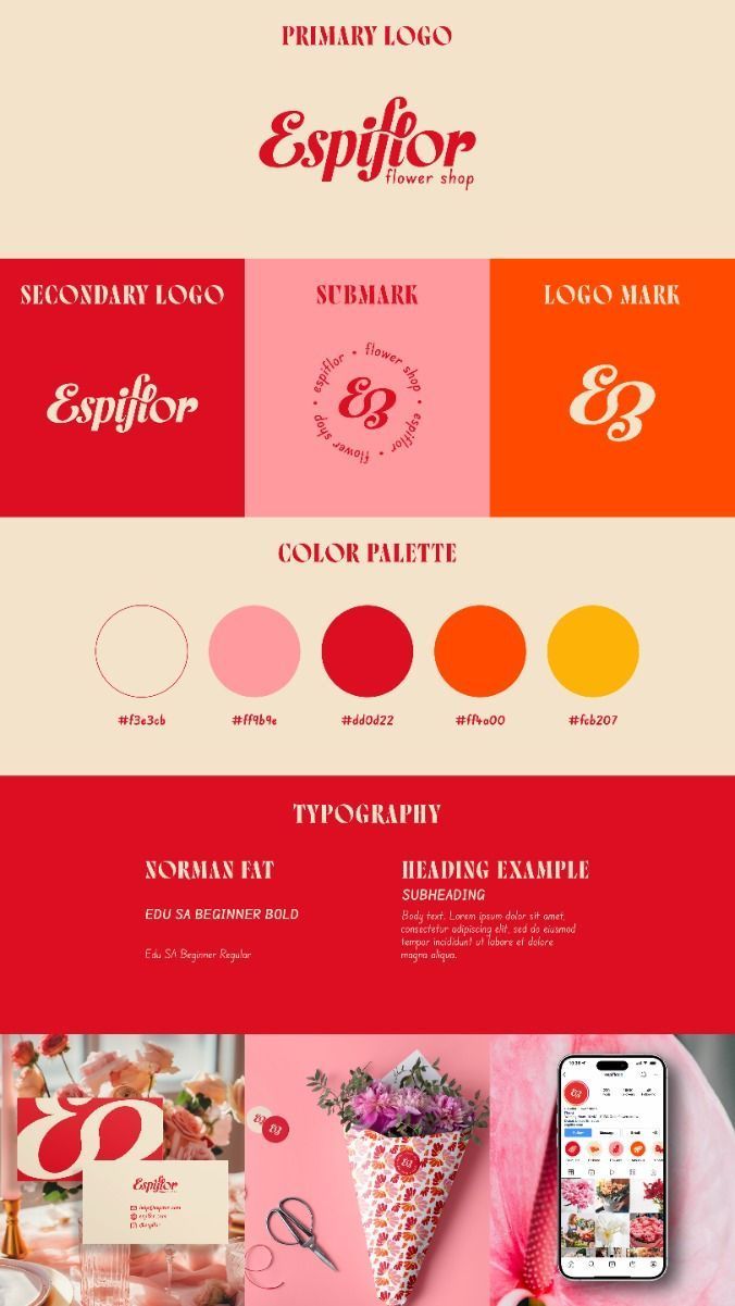 Vibrant Summer Blooms_ Fresh Branding for Your Flower Shop